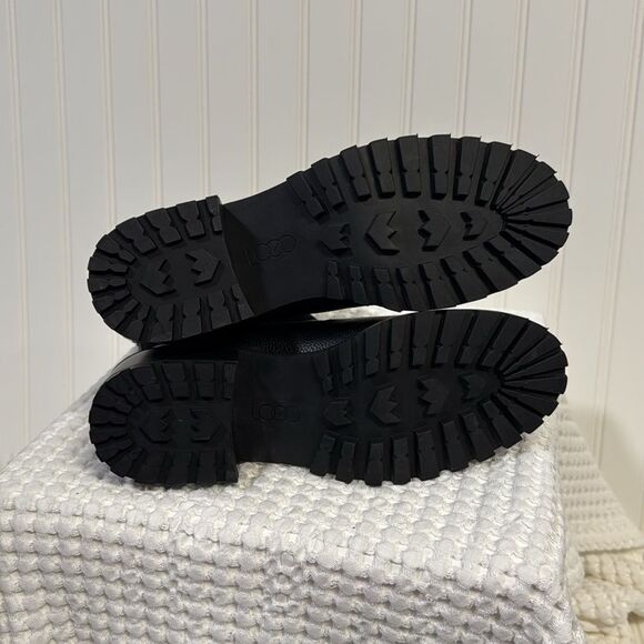 LOGO by Lori Goldstein Women Moto Booties Brandi Size US 8M Black Leather - Picture 7 of 8